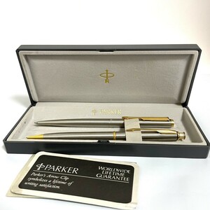 １円スタート パーカー PARKER ボールペン　シャープペンシル　箱付き　２本セット