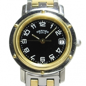 HERMES(エルメス) 腕時計 クリッパー CL4.220 レディース 黒