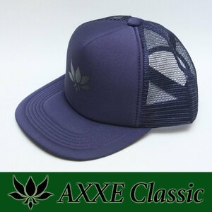 ■AXXE Classic■Mesh CAP BLACK [ネイビーxブラック]／アックスクラッシック メッシュキャップ