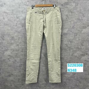 TOMMY HILFIGER トミー DENIMチノパンツ ベージュ 31/34 USA 海外輸入 古着 S220308-N348