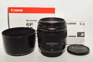 【極上品】 Canon 7群9枚 単焦点レンズ キヤノン EFマウント EF85mm F1.8 USM フルサイズ対応　#6842