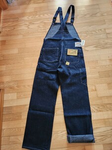 新作　送料込★東洋 SUGAR CANE シュガーケーン　SC42242 11oz BLUE DENIM OVERALLS デニム　オーバーオール　UNION MADE OVERALLS 34