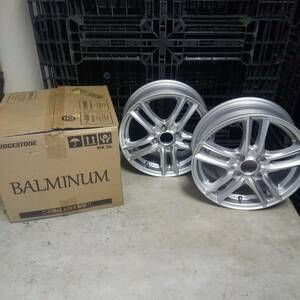 ●BRIDGESTONE ブリジストン BALMINUM / SR5 ホイール 2点セット 15×51/2J 4穴 未使用品●K2768