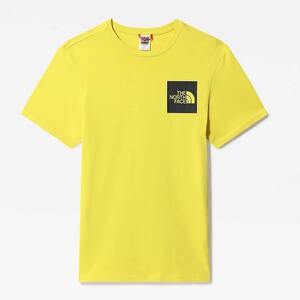 ★新品★ 【ノースフェイス】 Tシャツ L ビックロゴ ヨーロッパ 黄 半袖