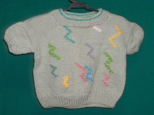 サイズ　１００　相当　男の子　手編み　セーター　オリジナル　【子供】子供服 メンズ キッズ 男の子 小さい服