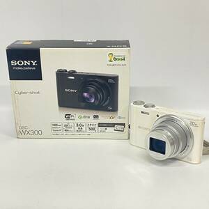 1円~【動作確認済み】SONY Cyber-shot DSC-WX300 ホワイト Sony Lens G 20x Optical Zoom コンパクトデジタルカメラ 箱付き G180587