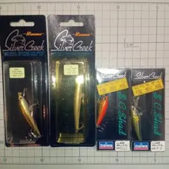 ダイワ シルバークリークミノー シャッド4個セット DAIWA  旧ロゴ