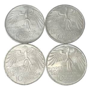 ドイツ 銀貨 ミュンヘンオリンピック 4枚セット 10マルク 1972年 総重量約62ｇ コイン メダル 貨幣