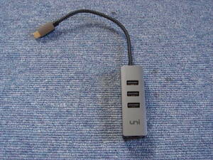 中古 uniAccessories 型番不明 USB Type C LAN 4-in-1 ハブ ジャンク扱い