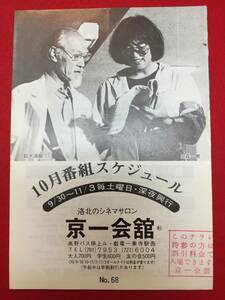 63364『ヒポクラテスたち』京一会館　大森一樹 古尾谷雅人 光田昌弘 西塚肇 柄本明 伊藤蘭 内藤剛志 手塚治虫 鈴木清順