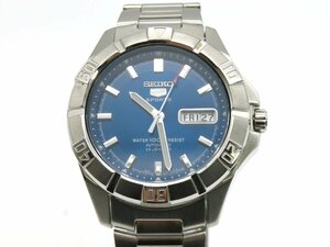 1円◆稼働◆ セイコー 7S36-01X0 セイコー５　スポーツ ブルー 自動巻き メンズ 腕時計 M12803