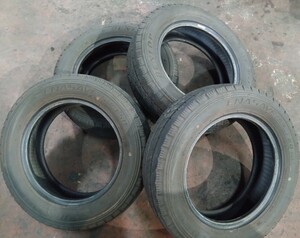 中古　ダンロップ　トラックタイヤ　185/65R15 101/99N LT ENASAVE SPLT 50M タイヤのみ 4本セット 23年製造　残センター6ミリ