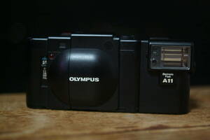 【421-3】OLYMPUS オリンパス XA A11 Electric Flash F-ZUIKO 35mm F2.8 