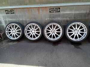 レクサスLS460 21インチ　Carlsson CR1/11RS カールソン タイヤホイール 4本セット！　タイヤ残量あり！！　9J 10J