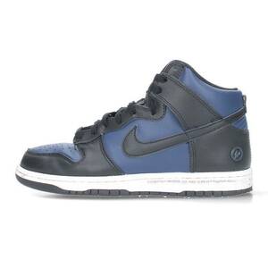 ナイキ NIKE フラグメントデザイン DUNK HI /F CITY PACK MIDNIGHT NAVY DJ0383-400 26.5cm ダンクハイスニーカー 中古 BS99