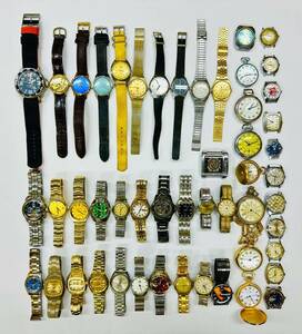 機械式 腕時計 50点 手巻き 自動巻き 懐中時計 SEIKO ORIENT BULOVA continental WESTCLOX 等 ビンテージ アンティーク まとめ 大量 H165