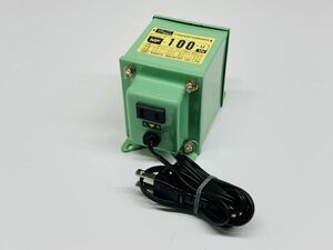 ★NISSYO MF-100-U TRANSFORMER 変圧器 通電確認のみ 現状品 管理番号04120