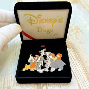 レア★WDCC ディズニードッグス Disney Dogs トランプ レディ ダルメシアン 101匹わんちゃん ピンバッジ ピンバッチ★ディズニー Disney