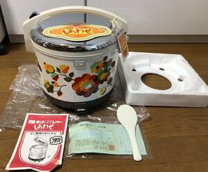 昭和レトロ！未使用長期保管品　象印電子ジャー しあわせ　TDS-1500 花柄 ZOJIRUSHI 保温ジャー　　フロリン加工　取説保証書付き