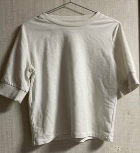 Tシャツ　カットソー　白　ホワイト　M レディース