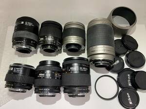 【7個】ニコン Nikon AF NIKKOR 28-80mm/35-105mm/28-105mm/70-300mm/レンズ まとめて ジャンク セット まとめ (734)
