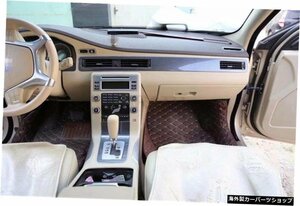 VOLVO S80 2009-2012用カーボンファイバーモディファイドインテリアパッチミドルコントロールギアポジション電動ウィンドウステッカー7点