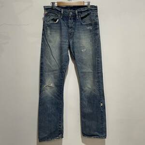 ☆送料無料☆DENIM&SUPPLY☆デニム＆サプライ☆ブーツカット☆ビンテージ加工☆色落ち☆W30L32☆E9☆c