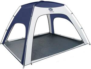 テント 簡易テント ドーム 二面メッシュスクリーン 涼しさ満点 防虫 結露防止 防水 キャンプ用品 アウトドア 防風 防災用 色: ブルー
