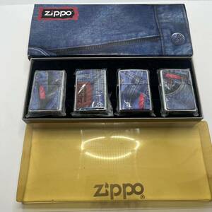 レア ZIPPO 限定 1996年製 ジーンズ柄4個セット ジッポーライター