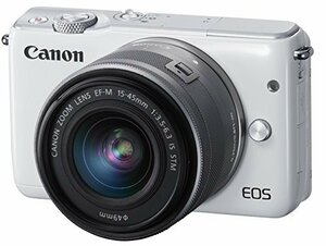 【中古】 Canon キャノン ミラーレス一眼カメラ EOS M10 レンズキット EOSM10WH-1545ISSTM