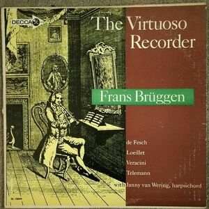 米LP Frans Bruggen Virtuoso Recorder DL10049 DECCA /00260