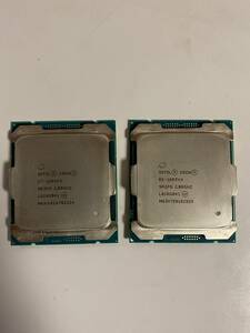 送料無料 intel XEON E5-1603V4 2枚セット Intel CPU 2.8GHz 4コア 4スレッド ソケット FCLGA2011-3 サーバー用 【中古品】
