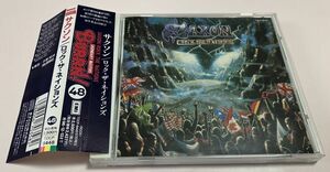 BURRN! 帯付 国内盤 CD サクソン SAXON ロック・ザ・ネイションズ ROCK THE NATIONS 廃盤 レア NWOBHM New Wave Of British Heavy Metal