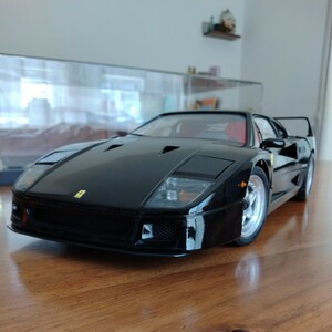 フジミ (京商) FUJIMI 1/12 Ferrari F40 BlackStar 1987 ダイキャストモデル ブラック 完成品 (素人作製) フェラーリ ブラックスター