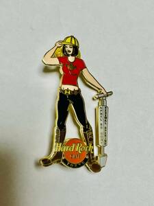 ハードロックカフェ　ピン◆東京　リニューアルオープニング　2001年◆検)Hard Rock Cafe Pins/HRC/ピンバッジ/限定/tokyo/renewal/ガール