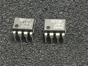 JRC　2回路入低入力オフセット電圧CMOSオペアンプ　NJU7072D　20個
