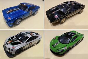 1/32 デジタルスロットカー4台