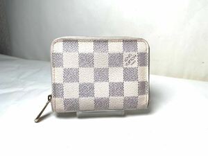  1円 ■美品■ LOUIS VUITTON ルイヴィトン N63069 ダミエアズール ジッピーコインパース コインケース 小銭入れ アイボリー系