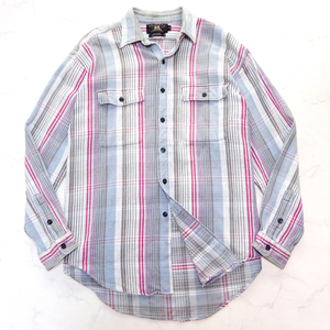 RRL RALPH LAUREN flannel shirts ダブルアールエル ラルフローレン フランネルシャツ Lサイズ ワークシャツ