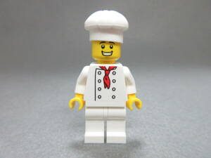 LEGO★M 正規品 コック 料理長 料理人 店員 ミニフィグ 同梱可能 レゴ シティ レストラン キッチン 店 食べ物 厨房 学校