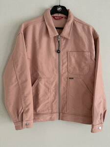 【新品未使用】【スニダン鑑定付】Supreme Moleskin Work Jacket Dusty Pink サイズL 2023fw stussy