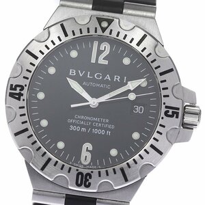 ブルガリ BVLGARI SD40S ディアゴノ スクーバ デイト 自動巻き メンズ 内箱付き_810101