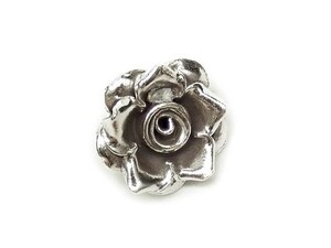 カレンシルバー チャーム 薔薇 12ｍｍ[1コ販売] / KLN-58CM