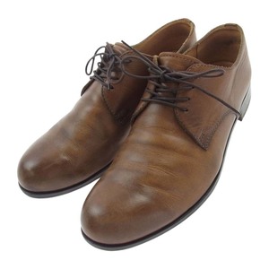 パドローネ PADRONE PU7358-2001-11C DERBY PLAIN TOE SHOES ダービー プレーン トゥ シューズ ブラウン系 40【中古】