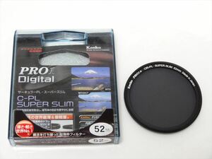 Kenko PRO1D C-PL SUPER SLIM 52mm　ケンコー　偏光フィルター　スーパースリム 52mm コントラスト上昇 反射除去用 212523　送料140円　626