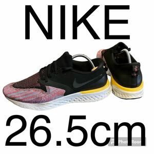 NIKE ODYSSEY REACT 2 FLYKNIT BLACK/RED ナイキ　オデッセイ リアクト フライニット2 AH1015-005/26.5cm