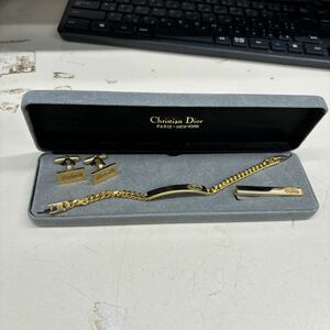 B3779【美品】クリスチャンディオール　ブレスレット&カフス&ネクタイピン