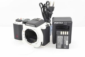 美品★ショット数3,018回★PENTAX ペンタックス K-01 ボディ ホワイト/ブラック デジタル一眼レフカメラ R1488