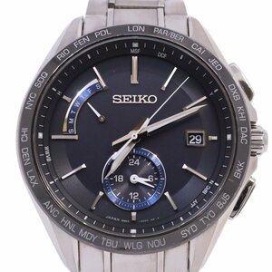 SEIKO セイコー ブライツ フライトエキスパート ワールドタイム ソーラー電波 メンズ 腕時計 チタン SAGA235 / 8B63-0AB0【いおき質店】