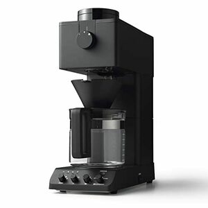 【中古】 ツインバード 全自動コーヒーメーカー ミル付き 臼式 6杯用 蒸らし 湯温調節 ブラック CM-D465B